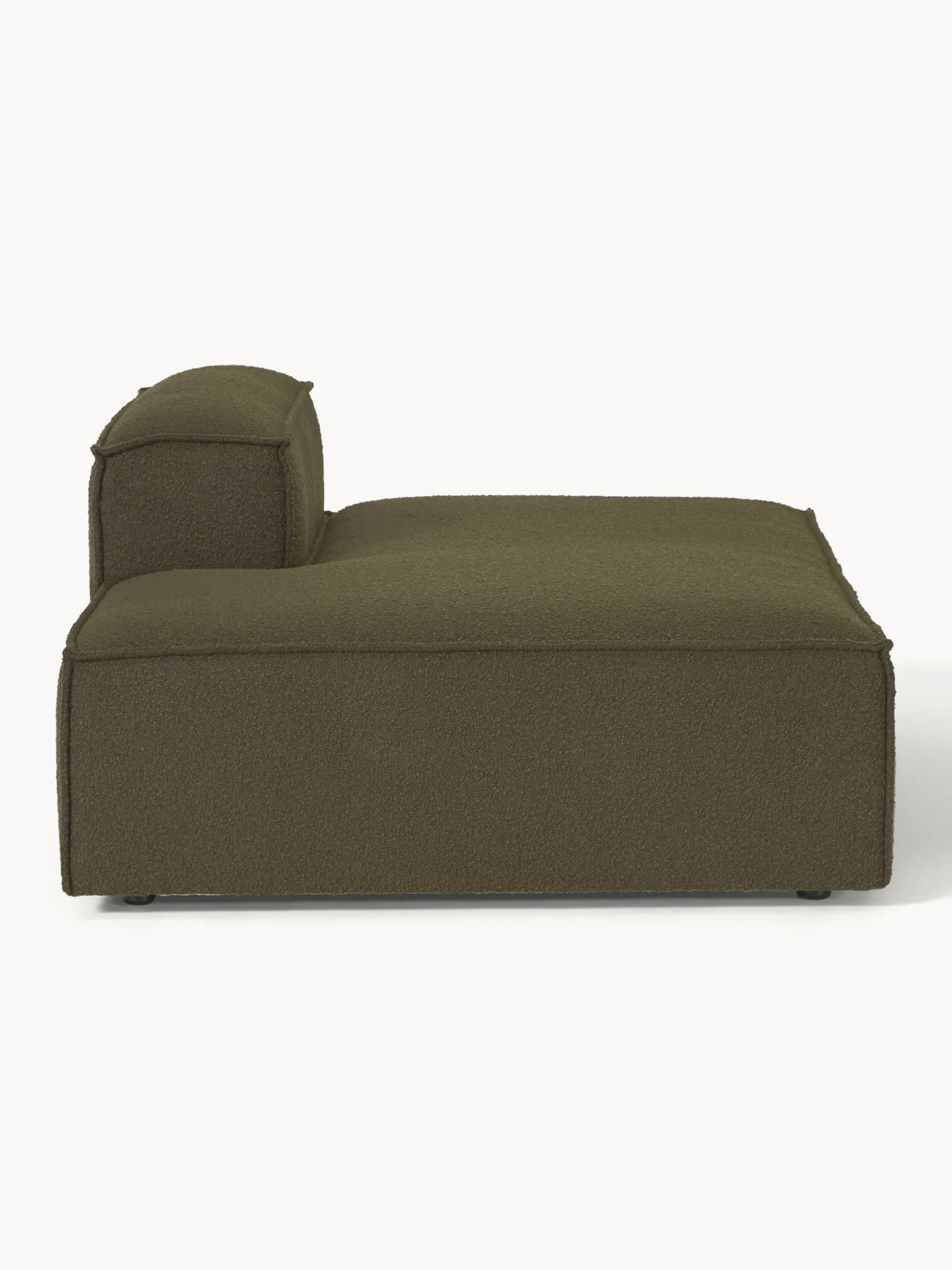 Modulo chaise loungue in bouclé Lennon