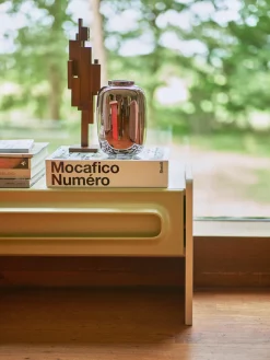 Oggetto decorativo fatto a mano in legno di teak Skyline