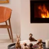 Oggetto decorativo fatto a mano in legno di quercia Rabbit