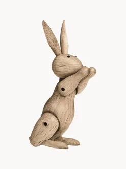 Oggetto decorativo fatto a mano in legno di quercia Rabbit