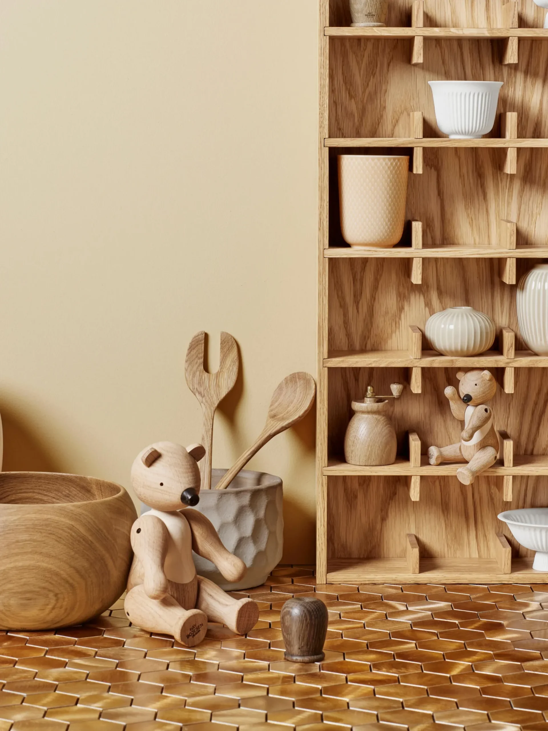Oggetto decorativo in legno di quercia Bär