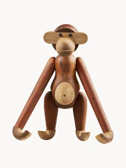 Oggetto decorativo in legno di teak fatto a mano Monkey