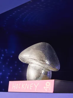 Oggetto decorativo scintillante Disco Mushroom