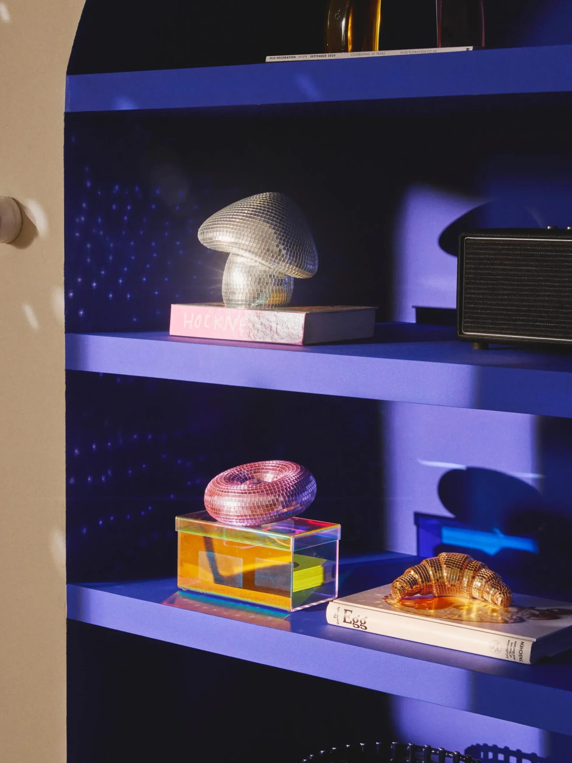 Oggetto decorativo scintillante Disco Donut