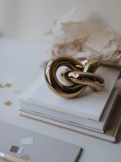 Oggetto decorativo fatto a mano Knot, alt. 6 cm