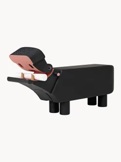 Oggetto decorativo in legno di faggio Hippo