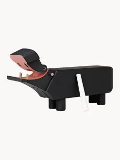 Oggetto decorativo in legno di faggio Hippo