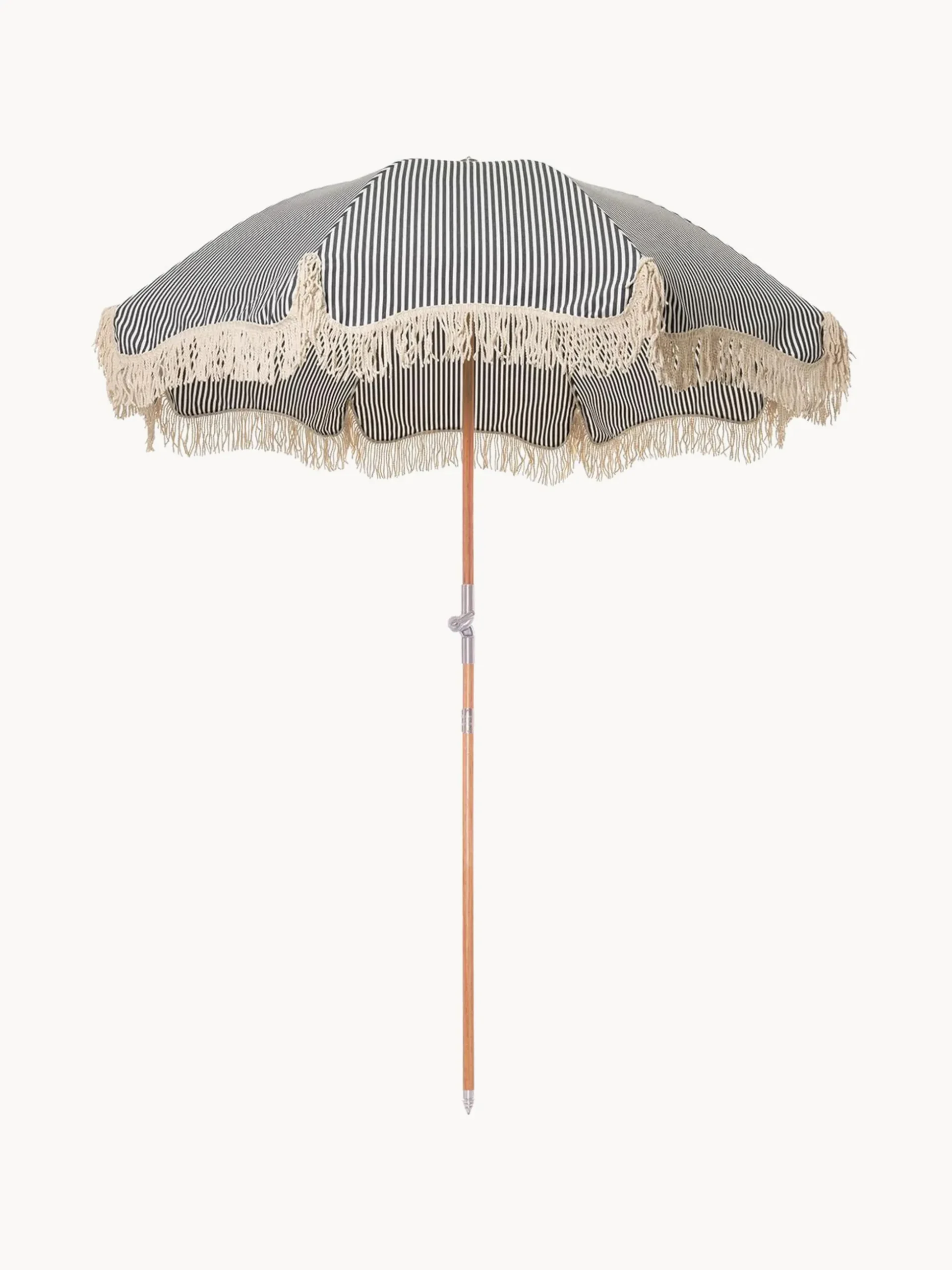 Ombrellone pieghevole con frange Retro, Ø 180 cm