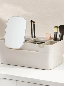Organizer per cosmetici con chiusura magnetica e specchio Viva