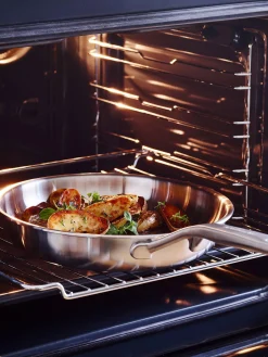 Padella wok argentata KitchenAid