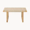 Panca con seduta intrecciata a mano BM0489