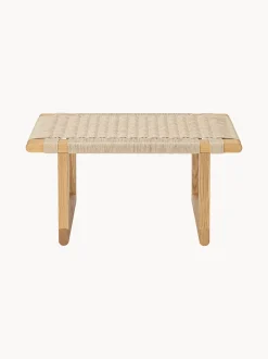 Panca con seduta intrecciata a mano BM0489