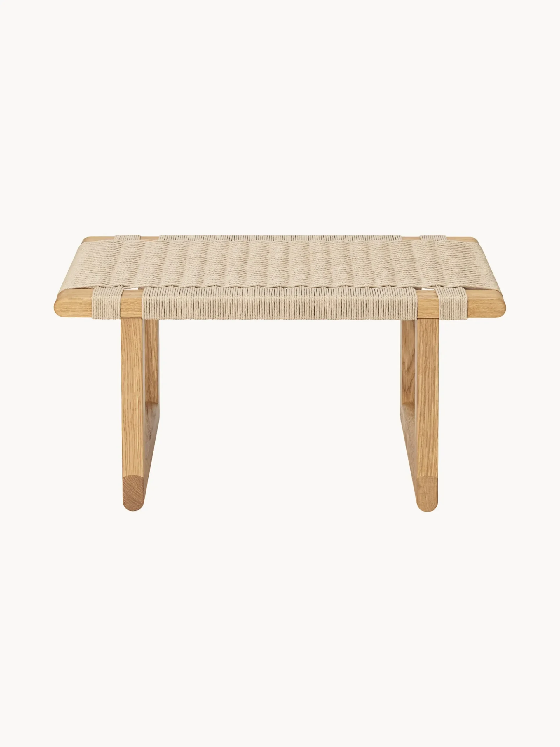 Panca con seduta intrecciata a mano BM0489