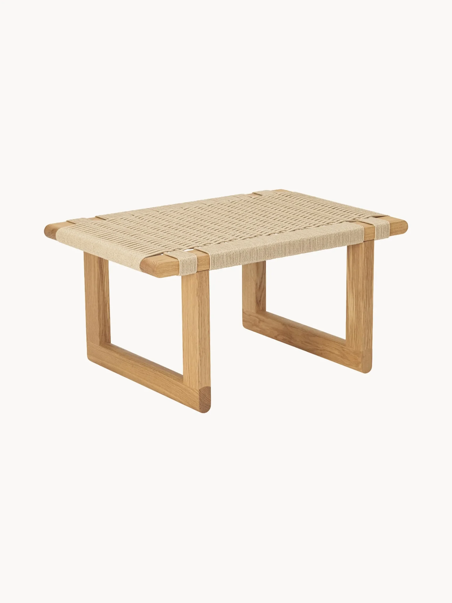 Panca con seduta intrecciata a mano BM0489