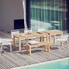 Panca da giardino in legno di teak Samoa, larg. 130 cm
