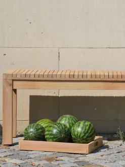 Panca da giardino in legno di teak Samoa, larg. 130 cm
