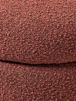 Panca imbottita in bouclé con vano contenitore Alto