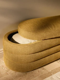 Panca imbottita XL con vano contenitore Alto