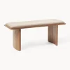 Panca in legno di quercia Chandler
