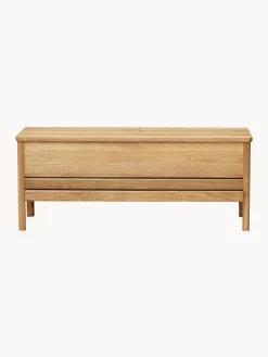 Panca in legno di quercia con vano contenitore A Line