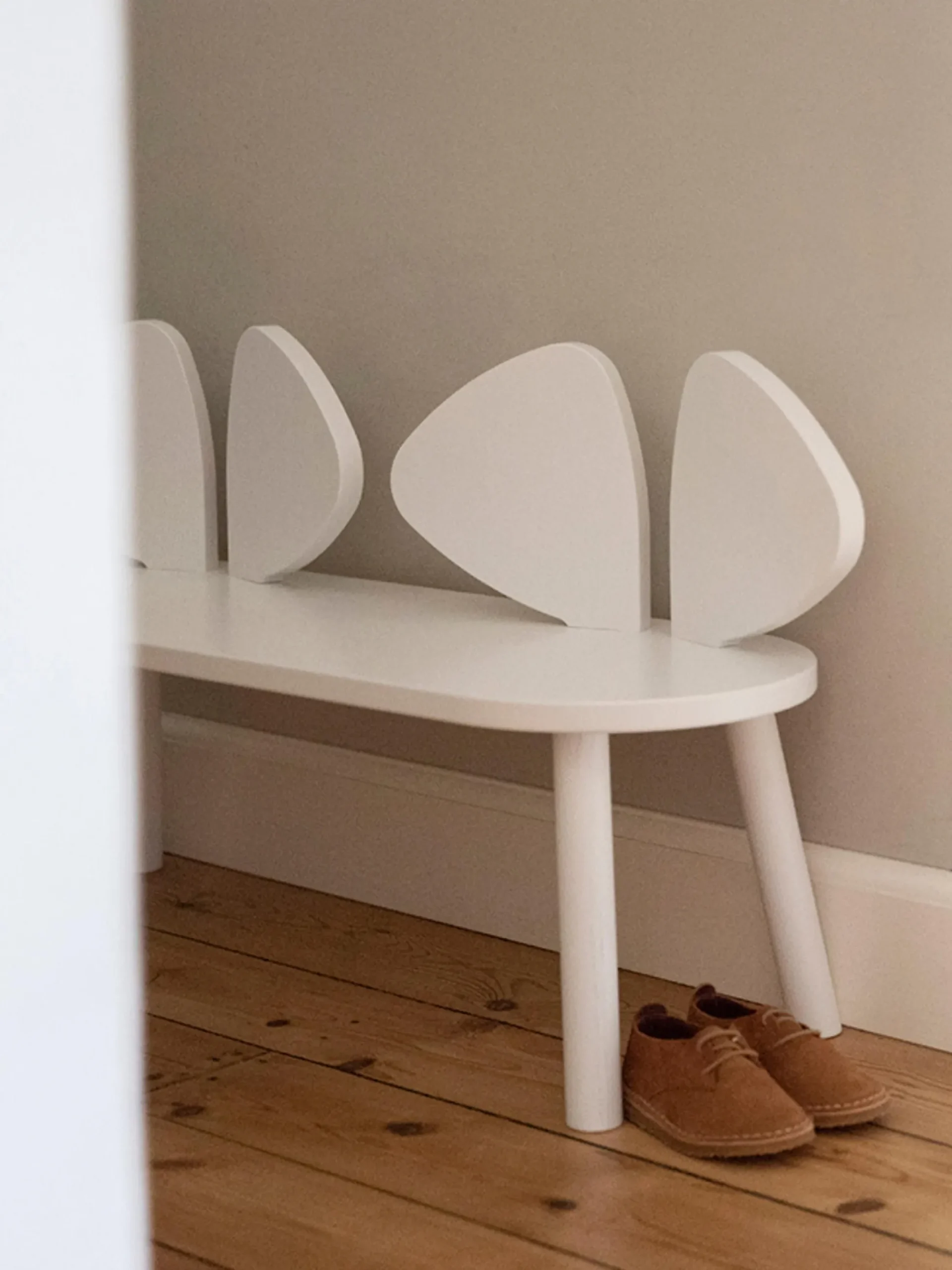 Panca per bambini in legno Mouse