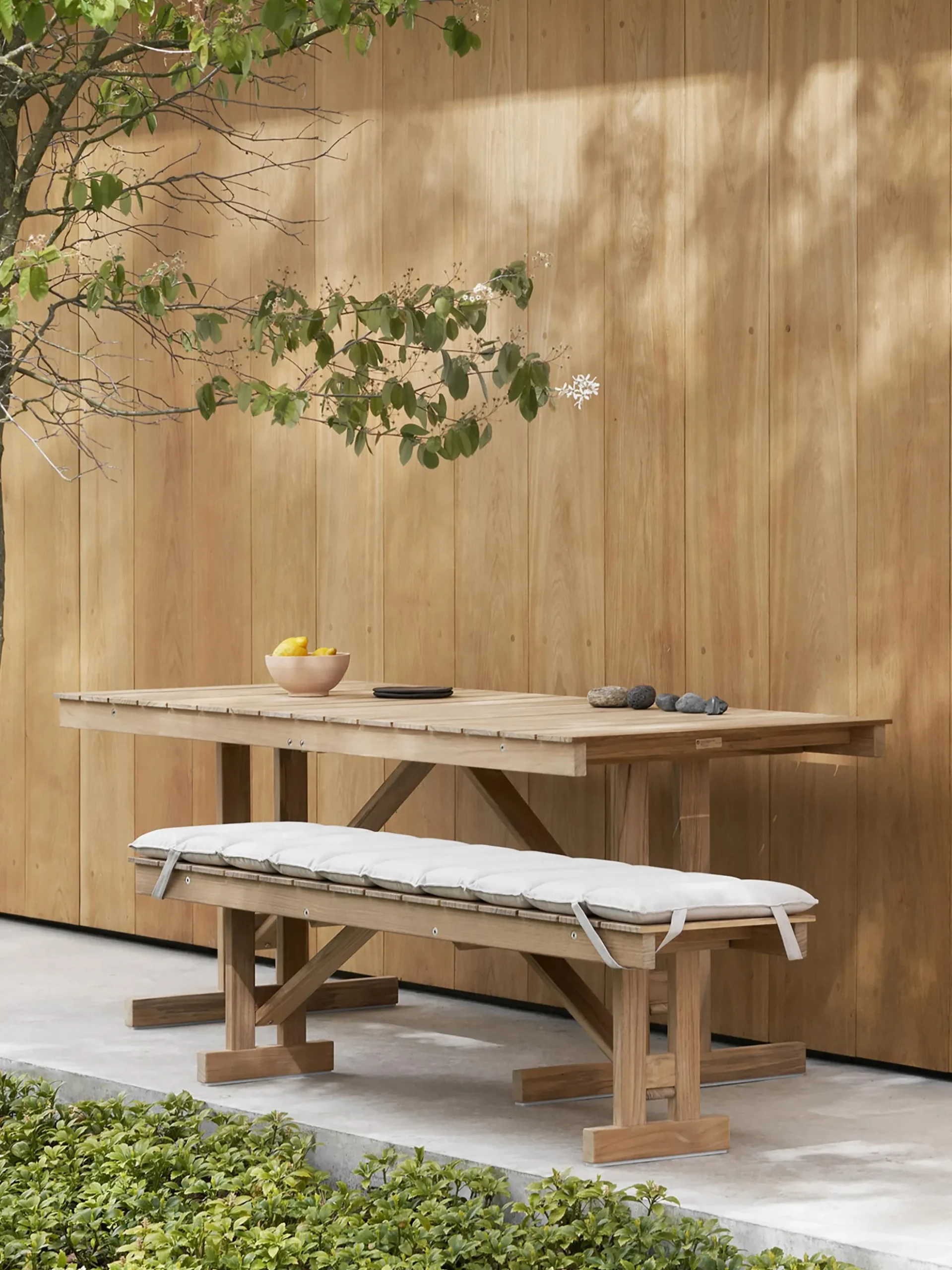 Panca pieghevole da giardino in legno di teak BM1871