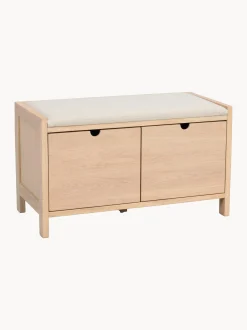Panca contenitore imbottita in legno Hillmond