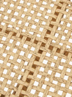 Panca da giardino con intreccio in plastica effetto legno Palina