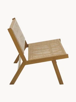 Panca da giardino con intreccio in plastica effetto legno Palina