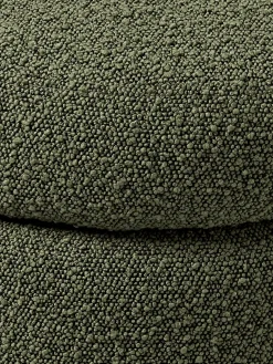 Panca imbottita in bouclé con vano contenitore Alto