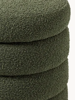 Panca imbottita in bouclé con vano contenitore Alto