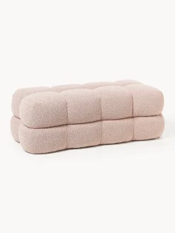 Panca imbottita in bouclé Ellie