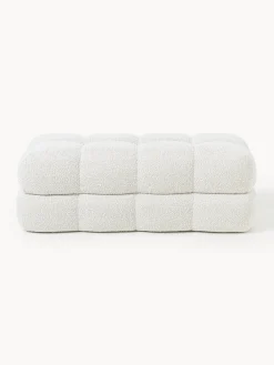 Panca imbottita in bouclé Ellie