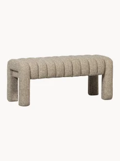 Panca imbottita in bouclé Frex