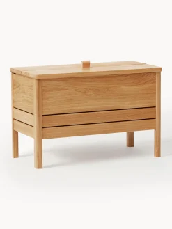Panca in legno di quercia con vano contenitore A Line