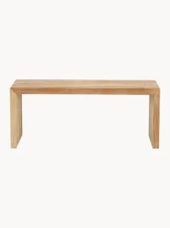 Panca in legno di teak fatta a mano Rib