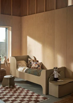 Panca per bambini in legno con vano contenitore Slope