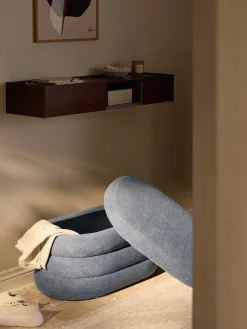 Panca piccola imbottita con vano contenitore Alto