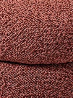 Panca piccola imbottita in bouclé con vano contenitore Alto