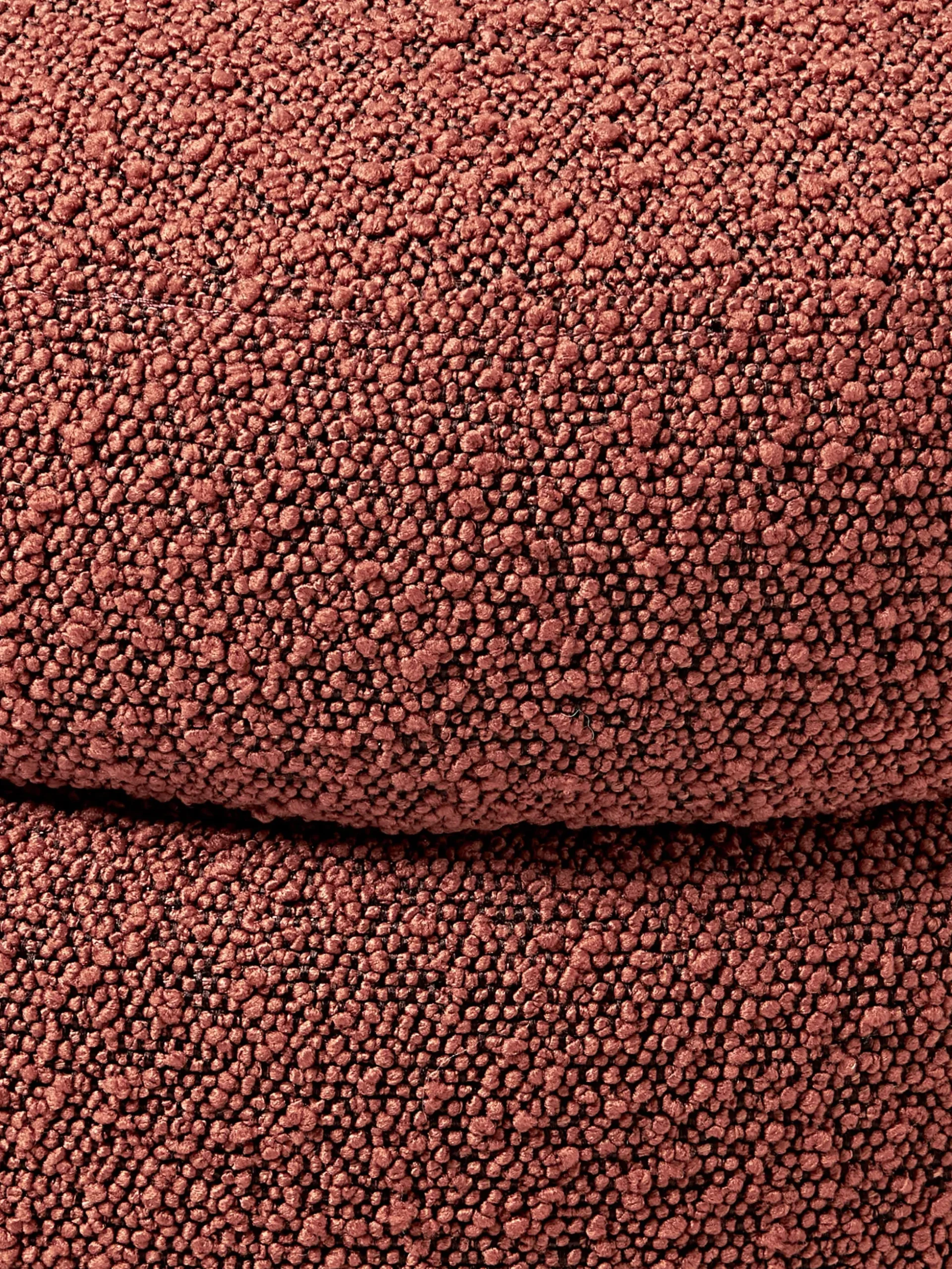 Panca piccola imbottita in bouclé con vano contenitore Alto