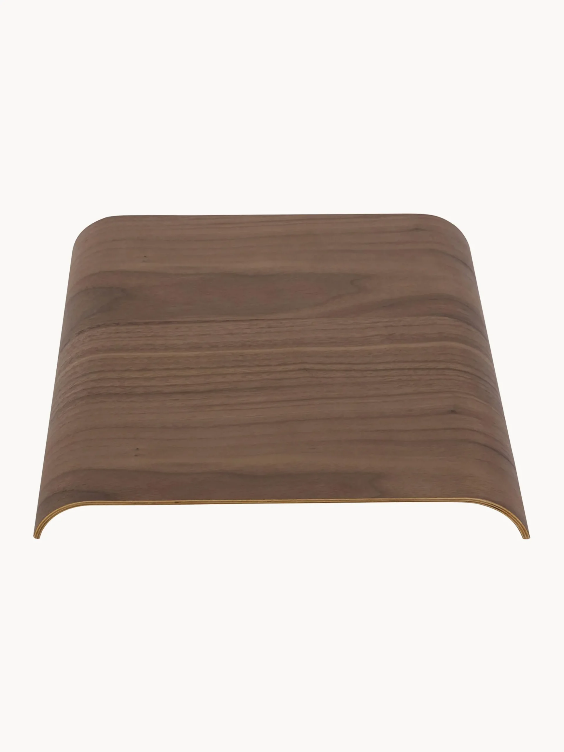 Pannello in legno di noce per sgabello Curva