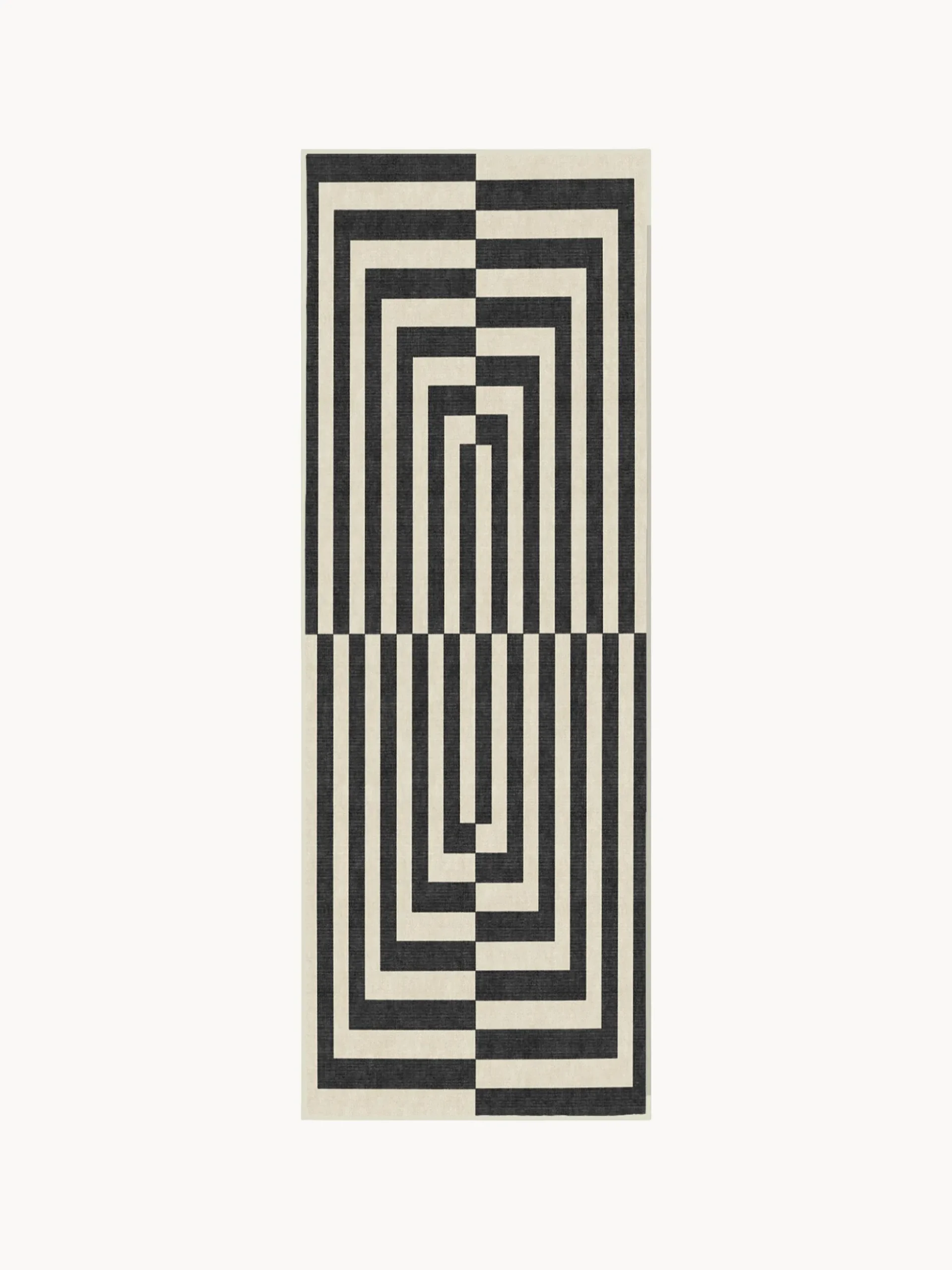 Passatoia a pelo corto lavabile Op Art by Jonathan Adler