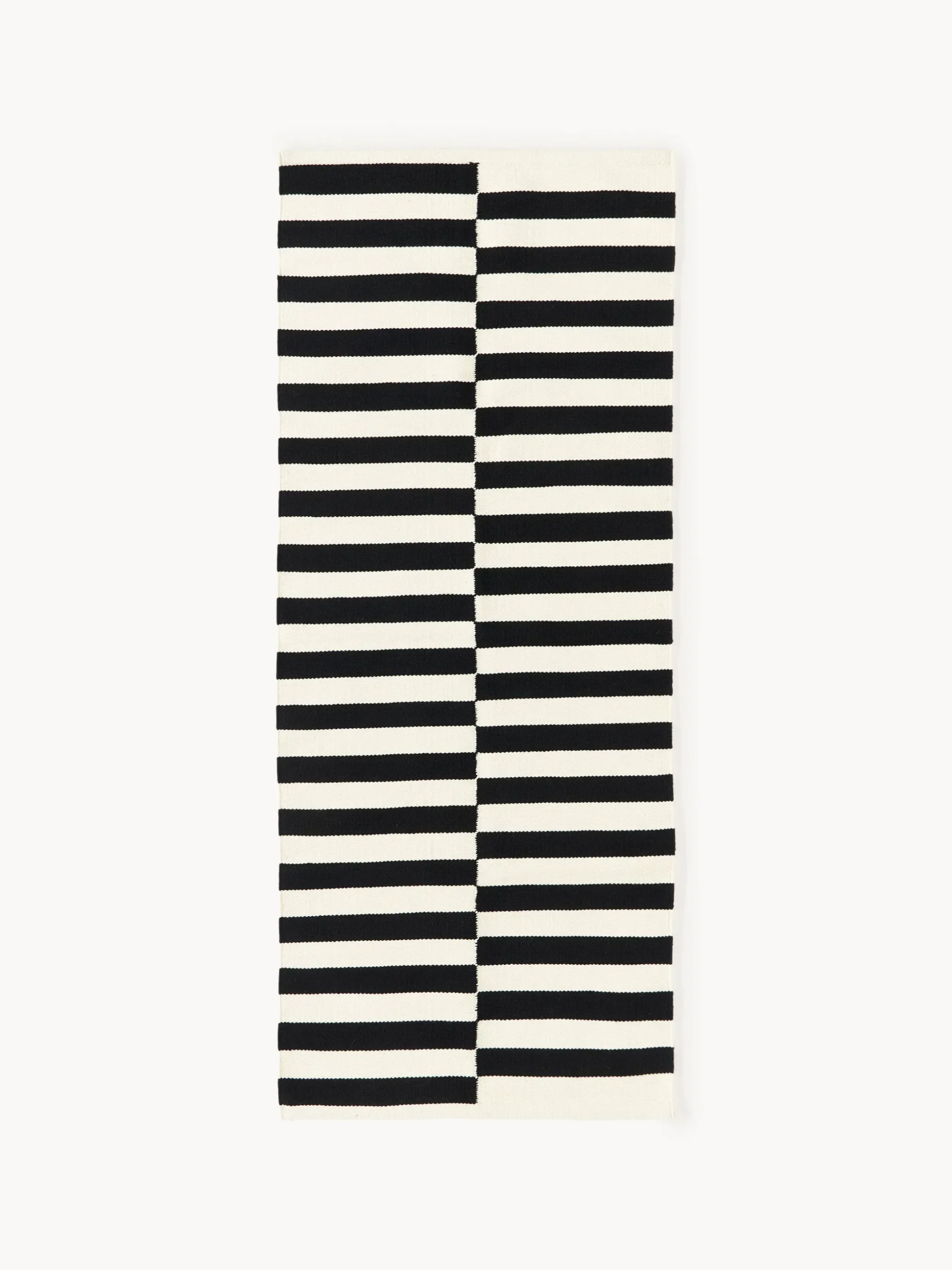 Passatoia kilim a righe tessuta a mano Donna