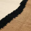 Passatoia kilim in lana tessuta a mano con frange Soil