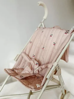 Passeggino per bambole con tracolla e borsa per il trasporto Cherry Blush