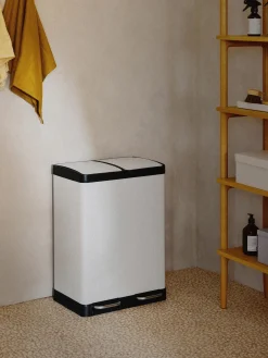 Pattumiera con funzione a pedale Rafa, 2 x 30 L