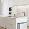 Pattumiera con funzione pedale EcoCasa, 3 x 15 L