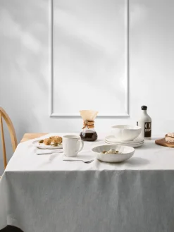 Piatti colazione in porcellana con rilievo Sali 2 pz