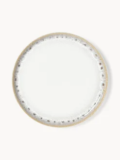 Piatti da colazione fatti a mano con smalto reattivo Danza 4 pz