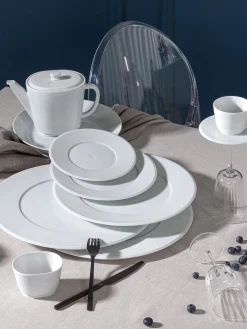Piatti da colazione fatti a mano in porcellana Vitruv 2 pz